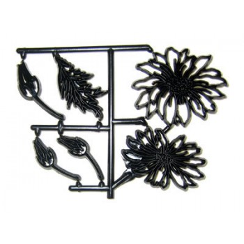 Velké kopretiny - patchwork na marcipán